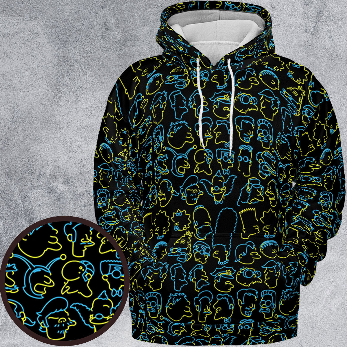 All-over Print Hoodie - 988EGMJX