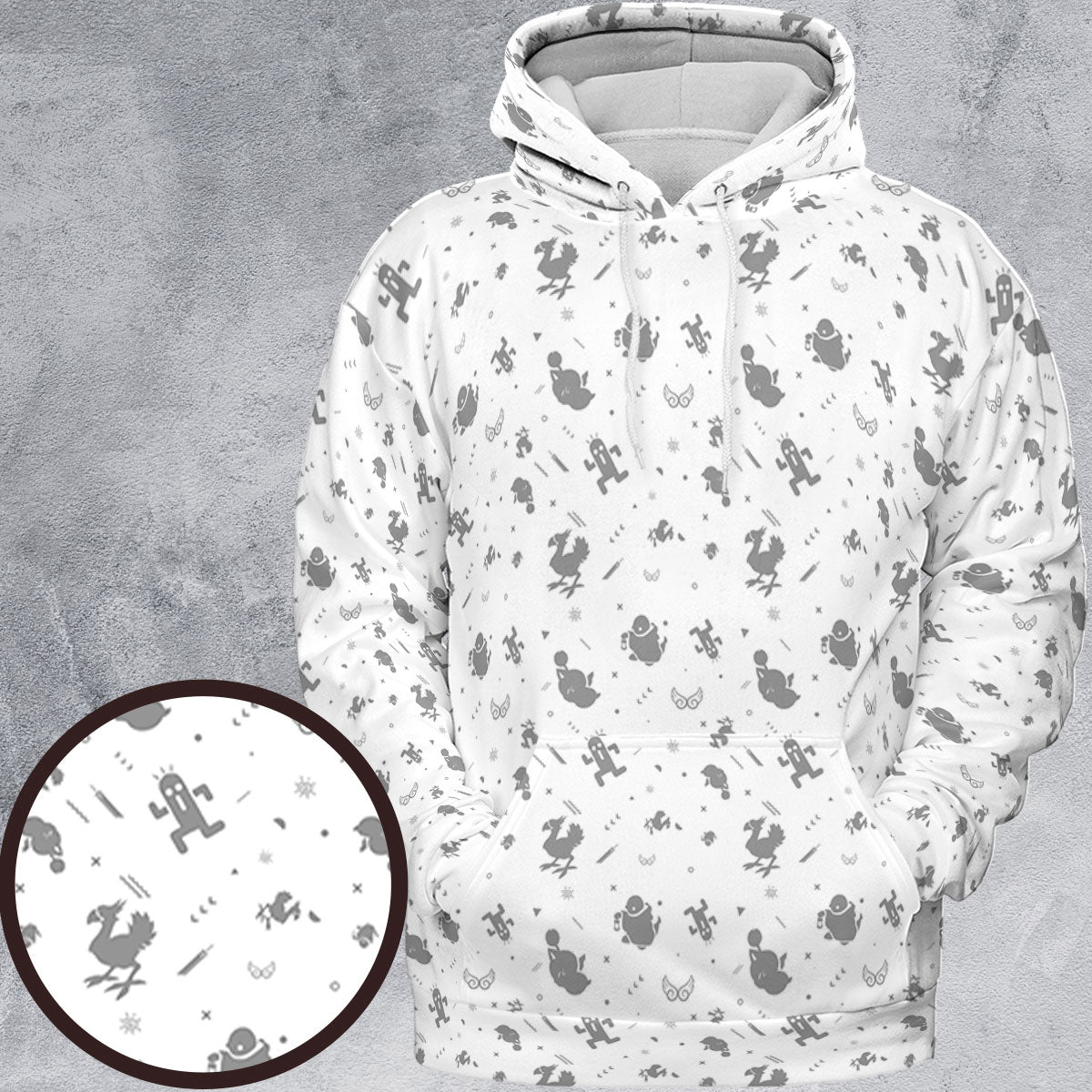All-over Print Hoodie - JZHEHFZY