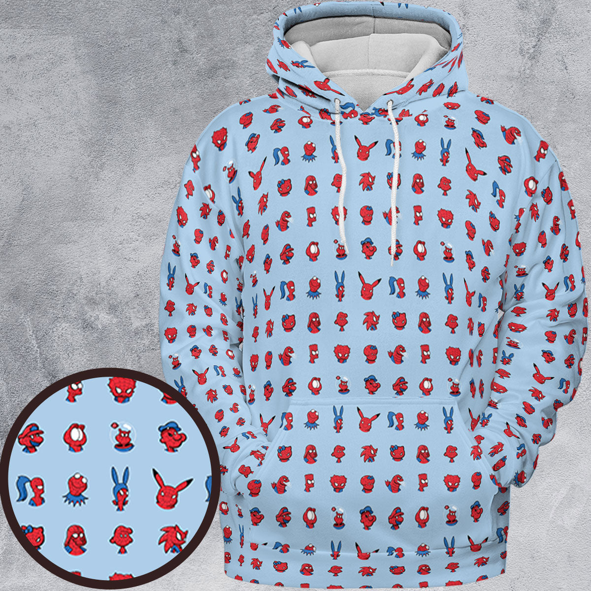 All-over Print Hoodie - 7CYGB4E5