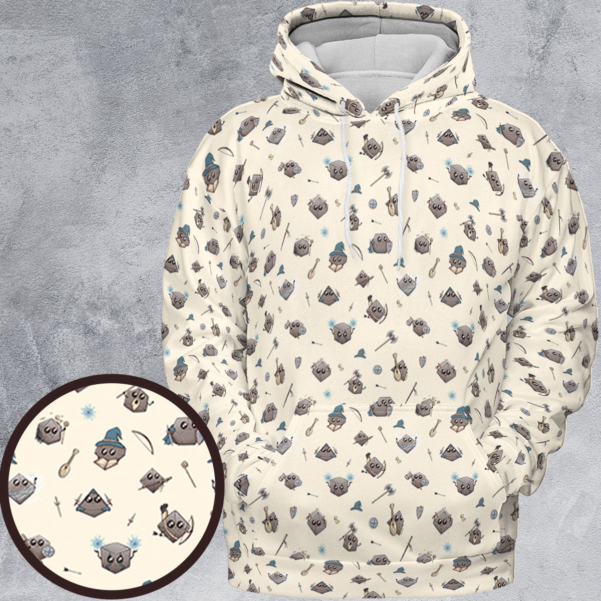 All-over Print Hoodie - B4ZSNAJ6
