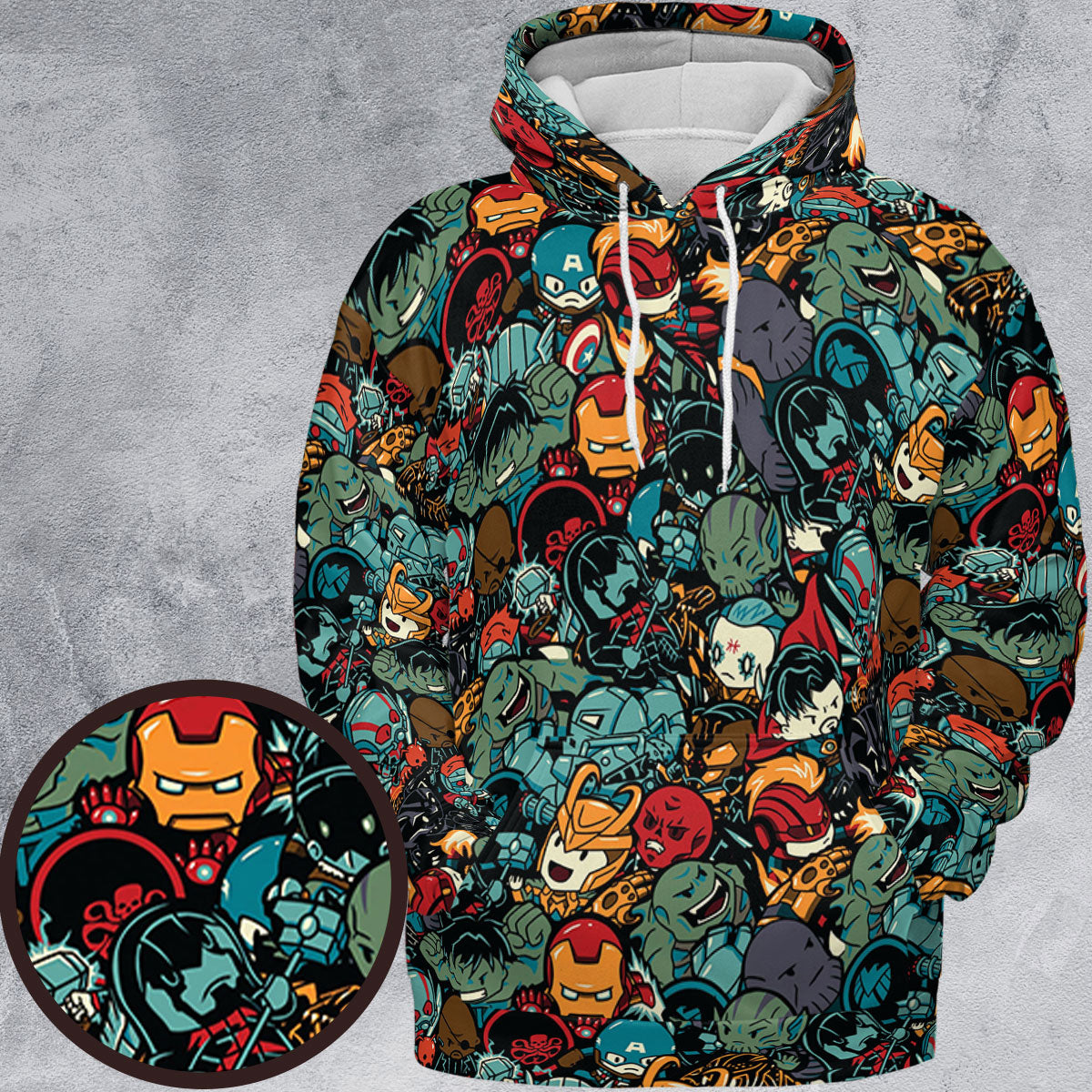All-over Print Hoodie - FNXKPWEU