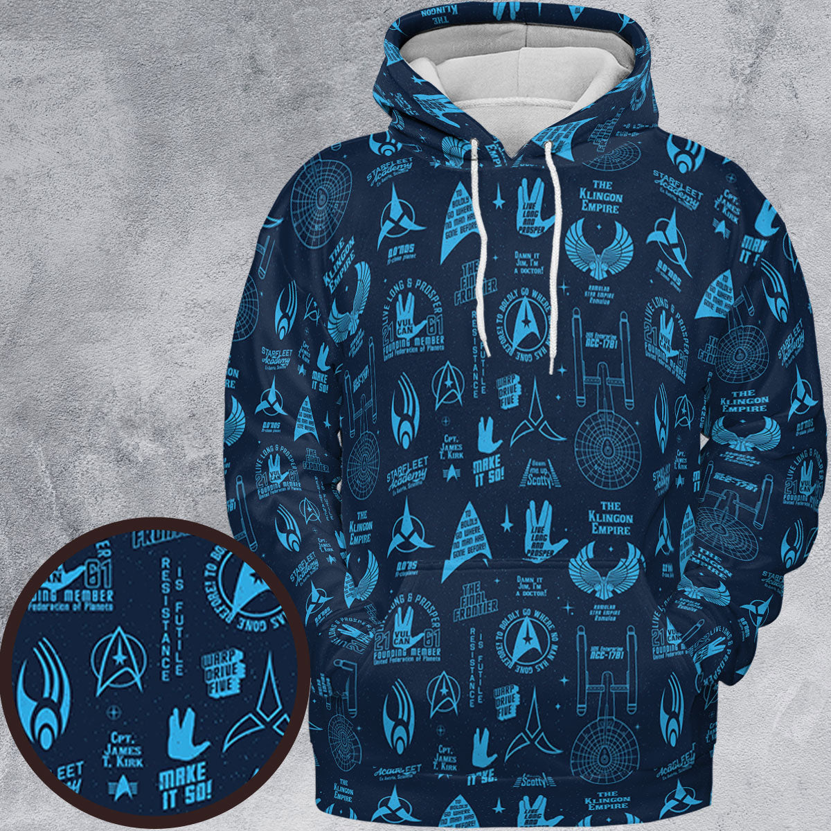 All-over Print Hoodie - X9CSTZCD