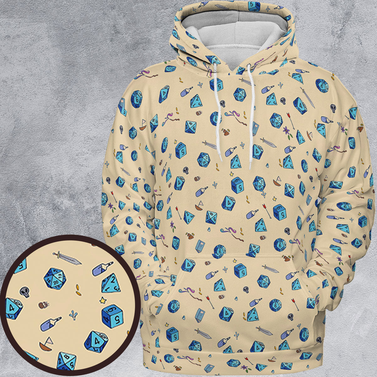 All-over Print Hoodie - 8593YNTR