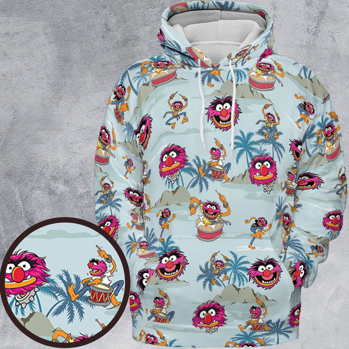All-over Print Hoodie - UHVJ7CBK