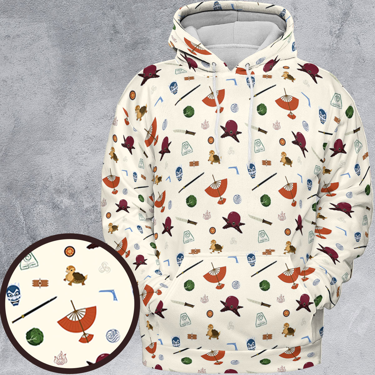 All-over Print Hoodie - WYERYY8X