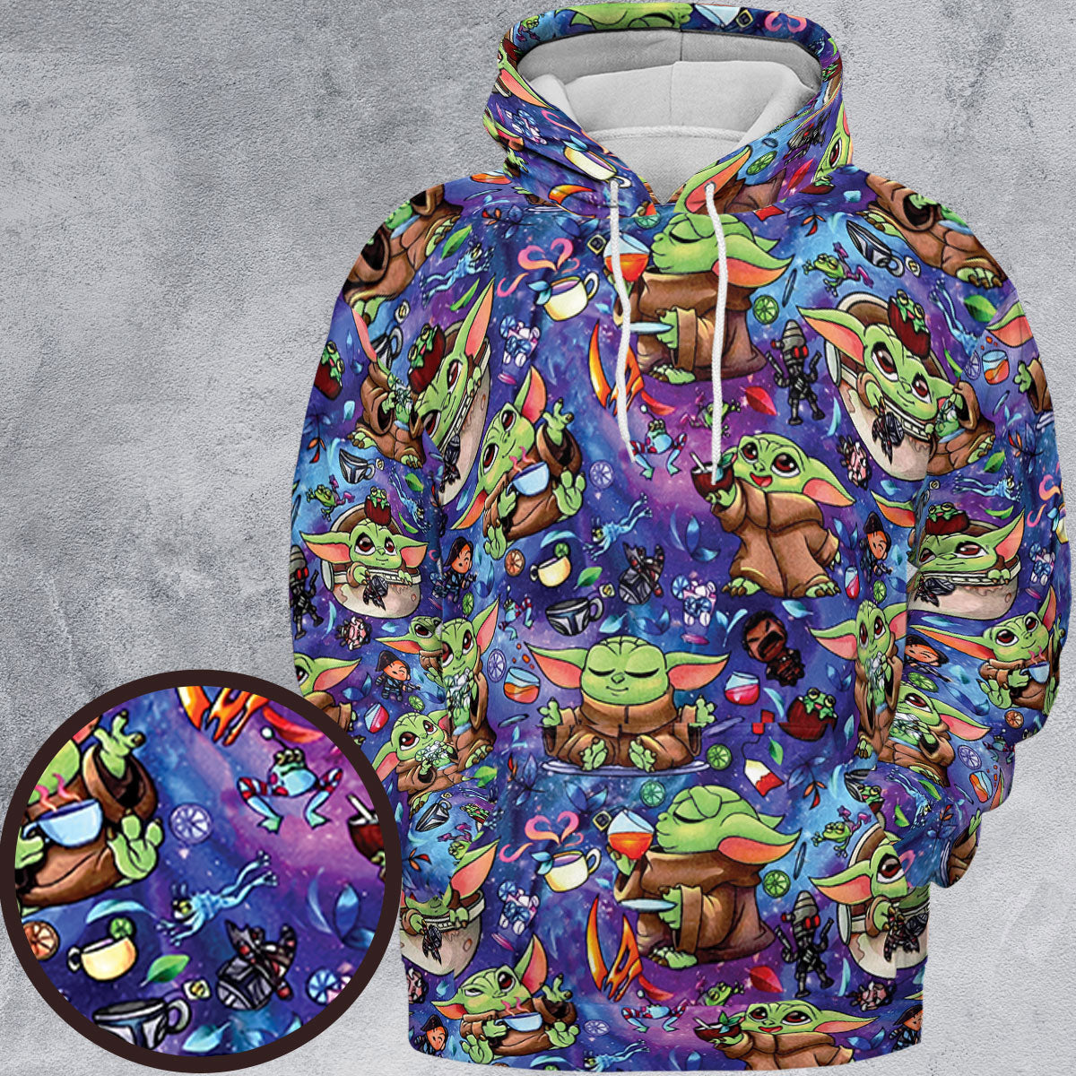 All-over Print Hoodie - 3LU4CDZR