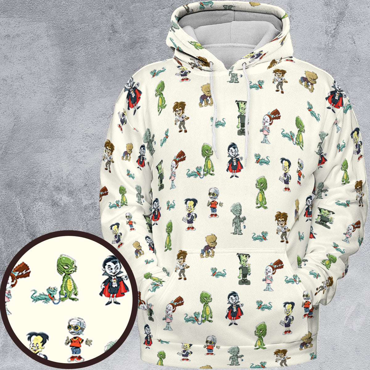 All-over Print Hoodie - 9112HFRJ