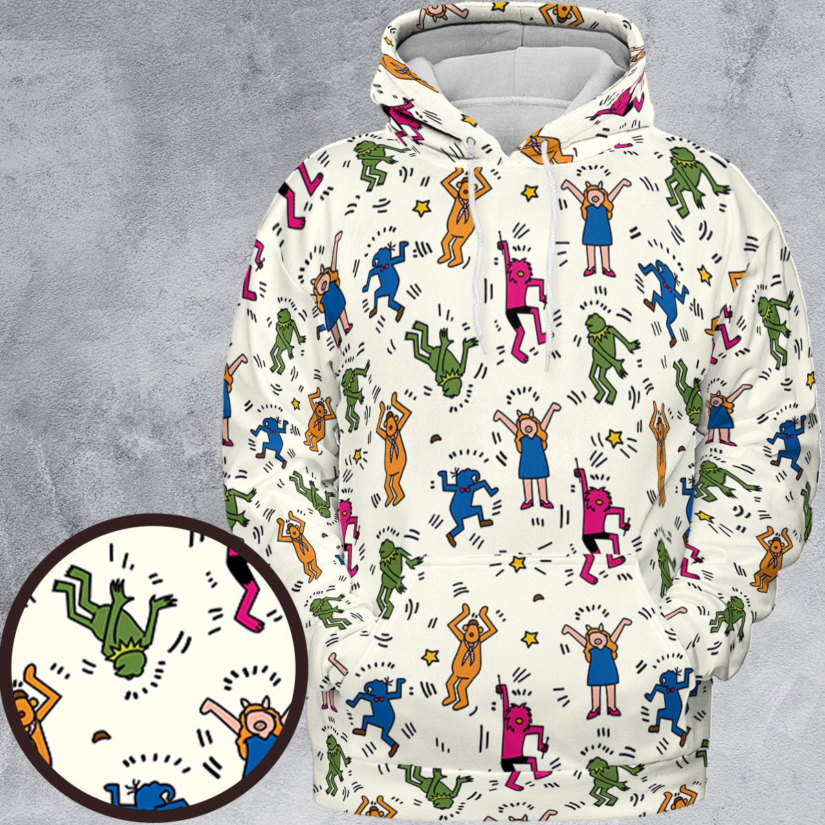 All-over Print Hoodie - 8882D354