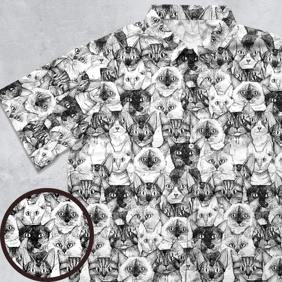 Just Cats Button Down Shirt