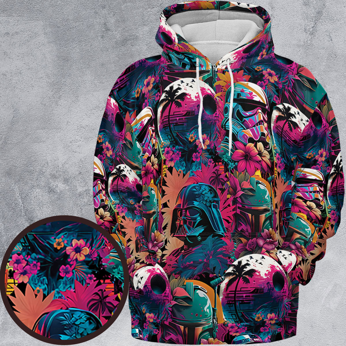 All-over Print Hoodie - R1NG8JGK