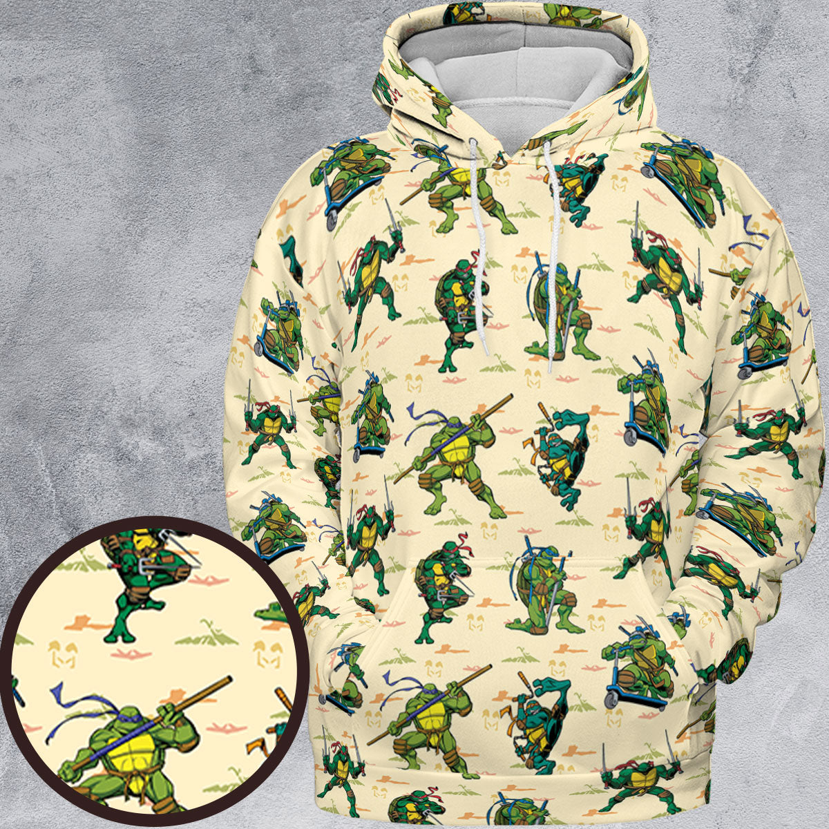 All-over Print Hoodie - H3Y5T89U