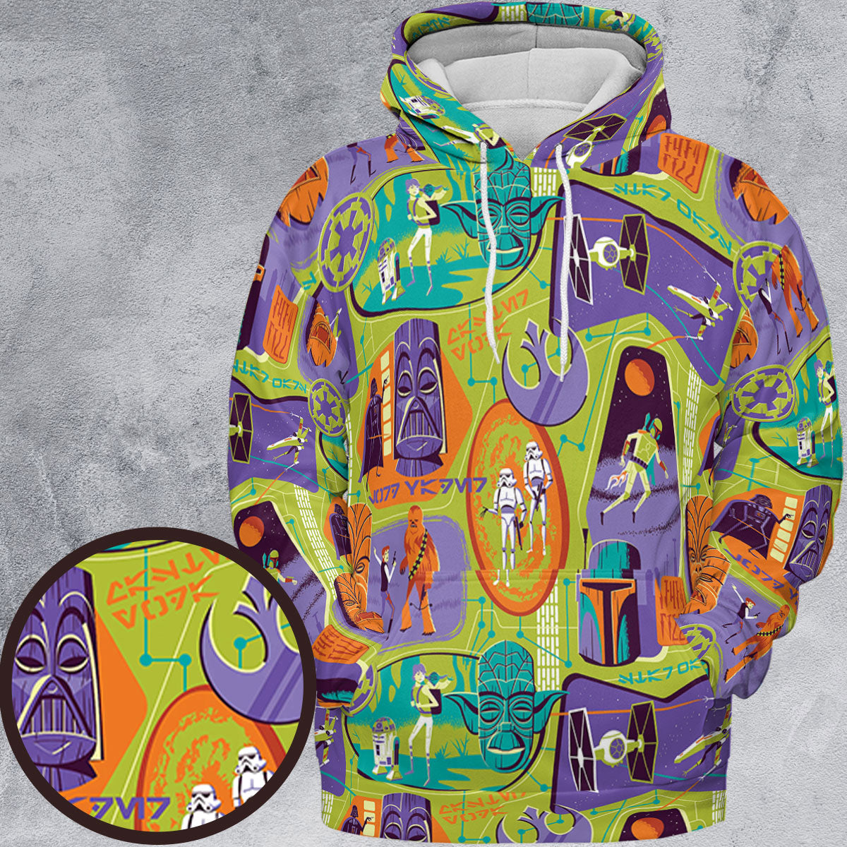 All-over Print Hoodie - X95TMHFF