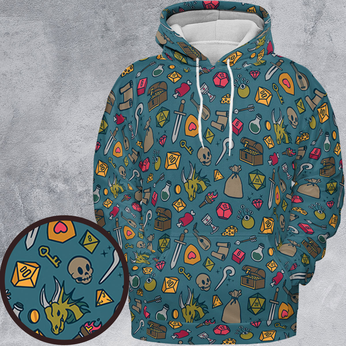 All-over Print Hoodie - 3EVCPTVC