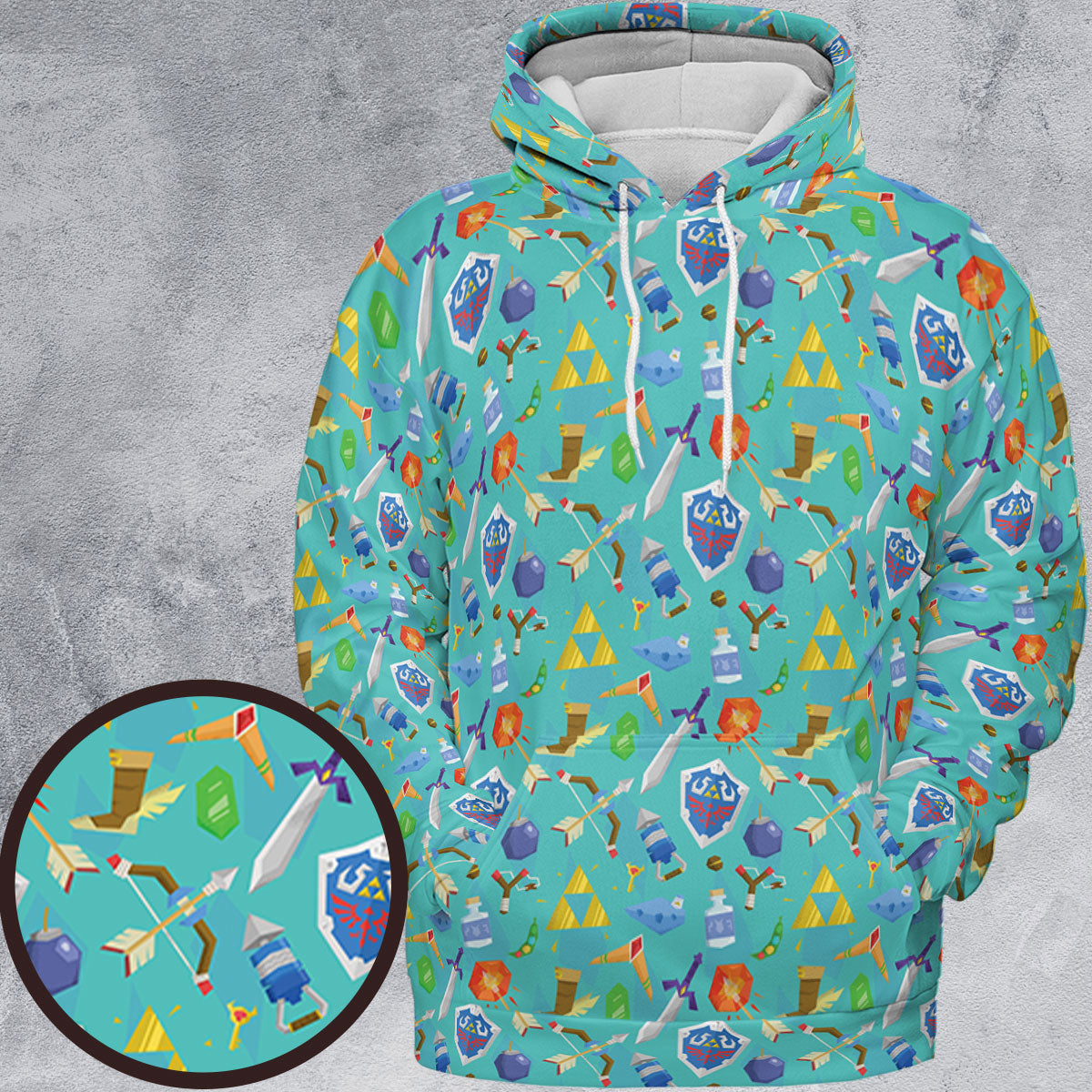 All-over Print Hoodie - 5WMUL4BK