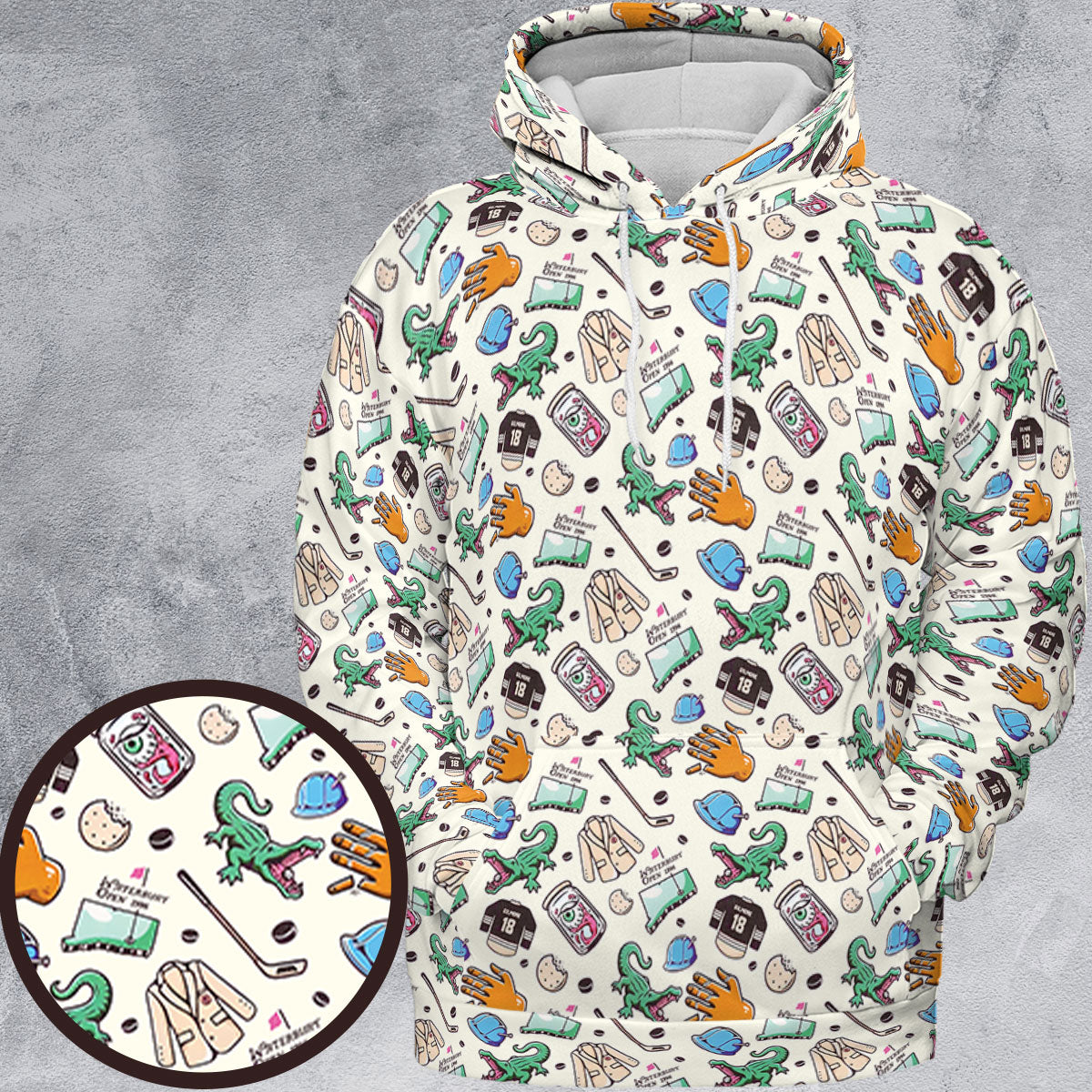 All-over Print Hoodie - 3C79SN3U