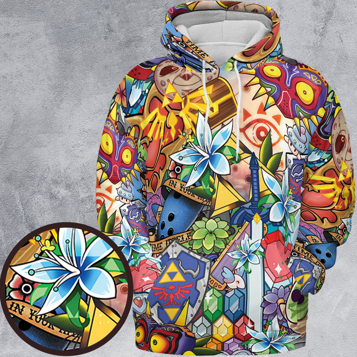 All-over Print Hoodie - CKWHWBT7
