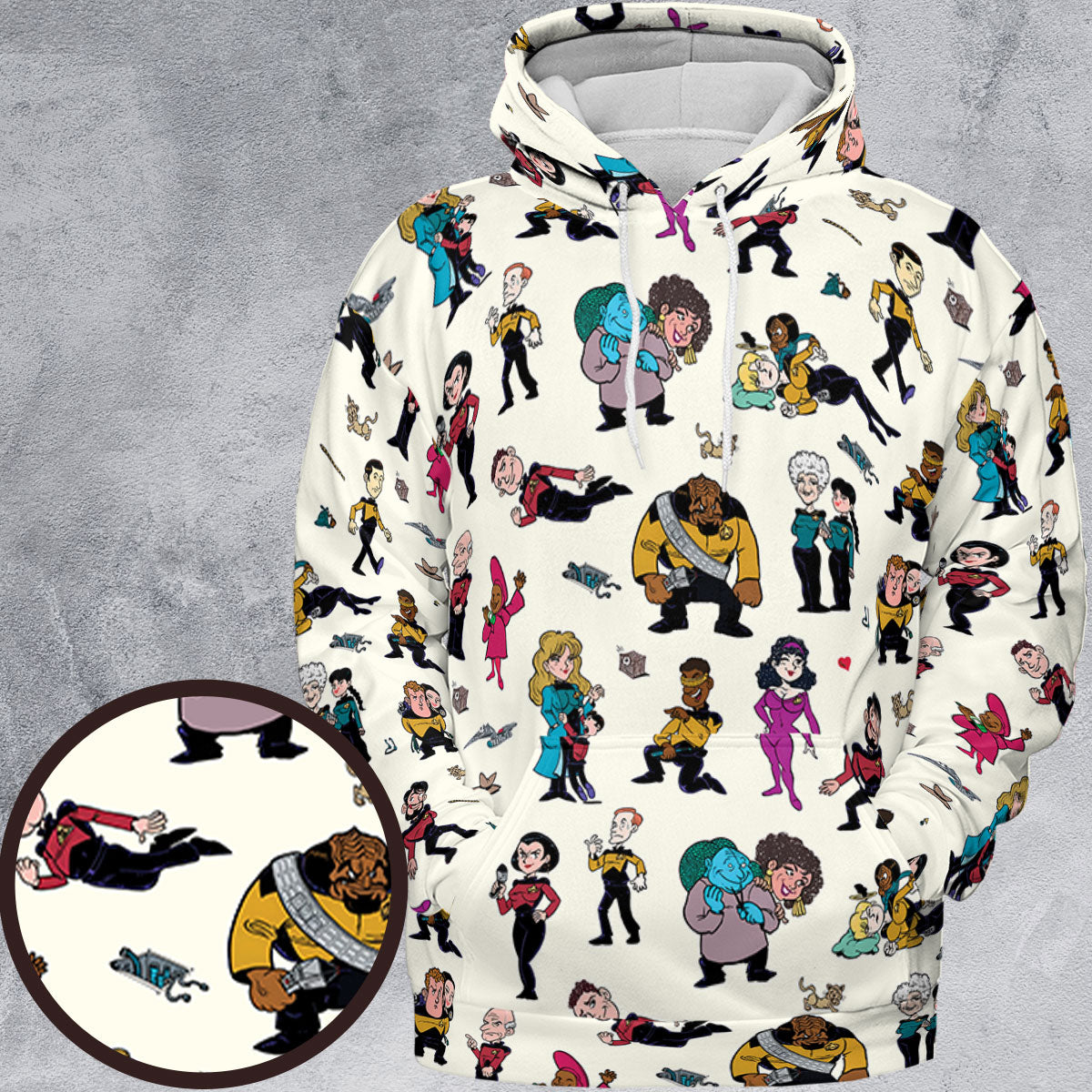 All-over Print Hoodie - 8PB4RJF9