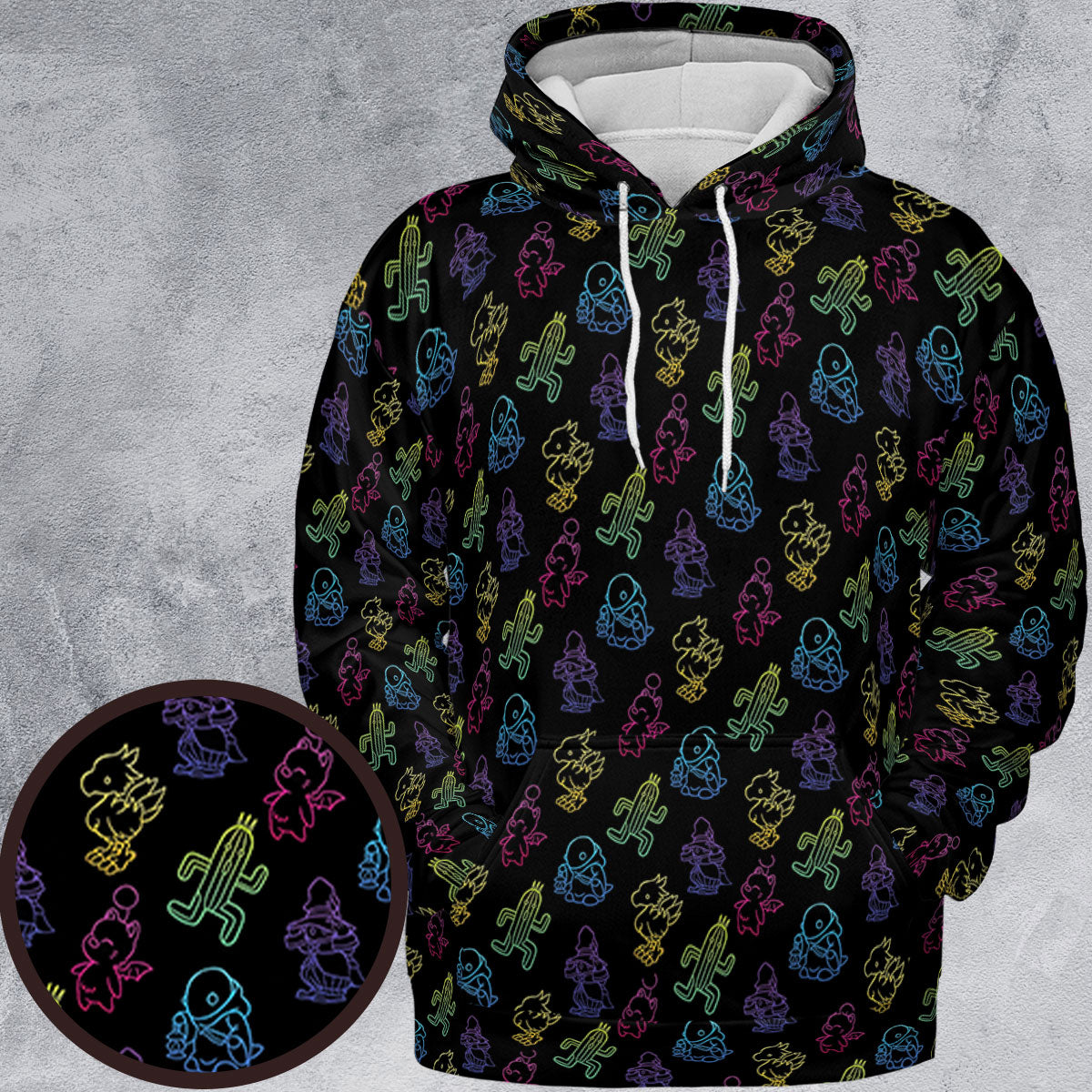 All-over Print Hoodie - J72H6UA9