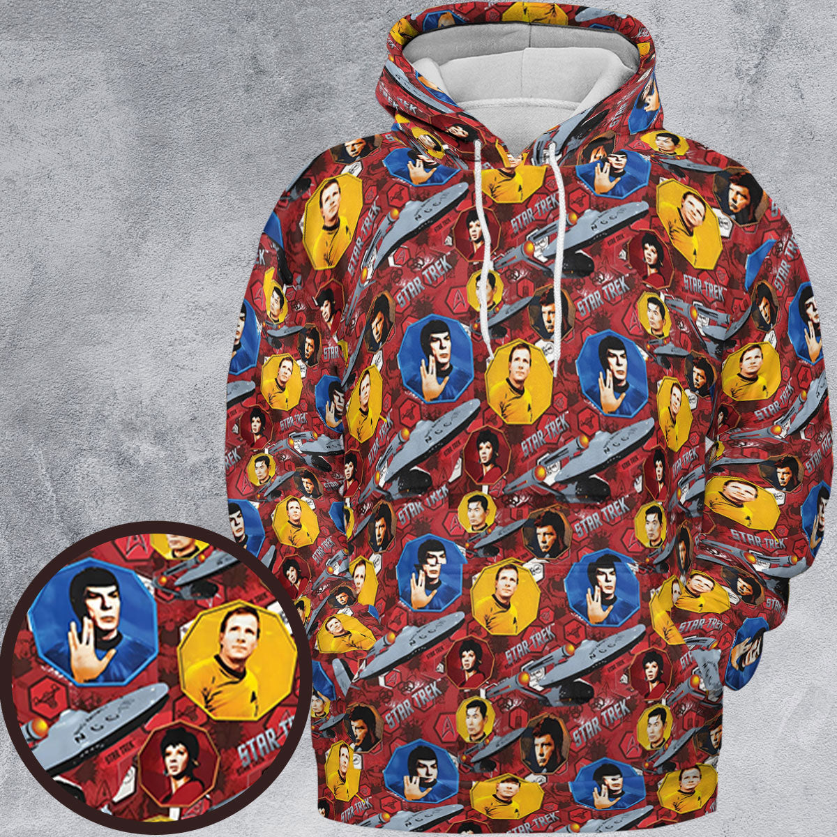 All-over Print Hoodie - 7KFZG1KD