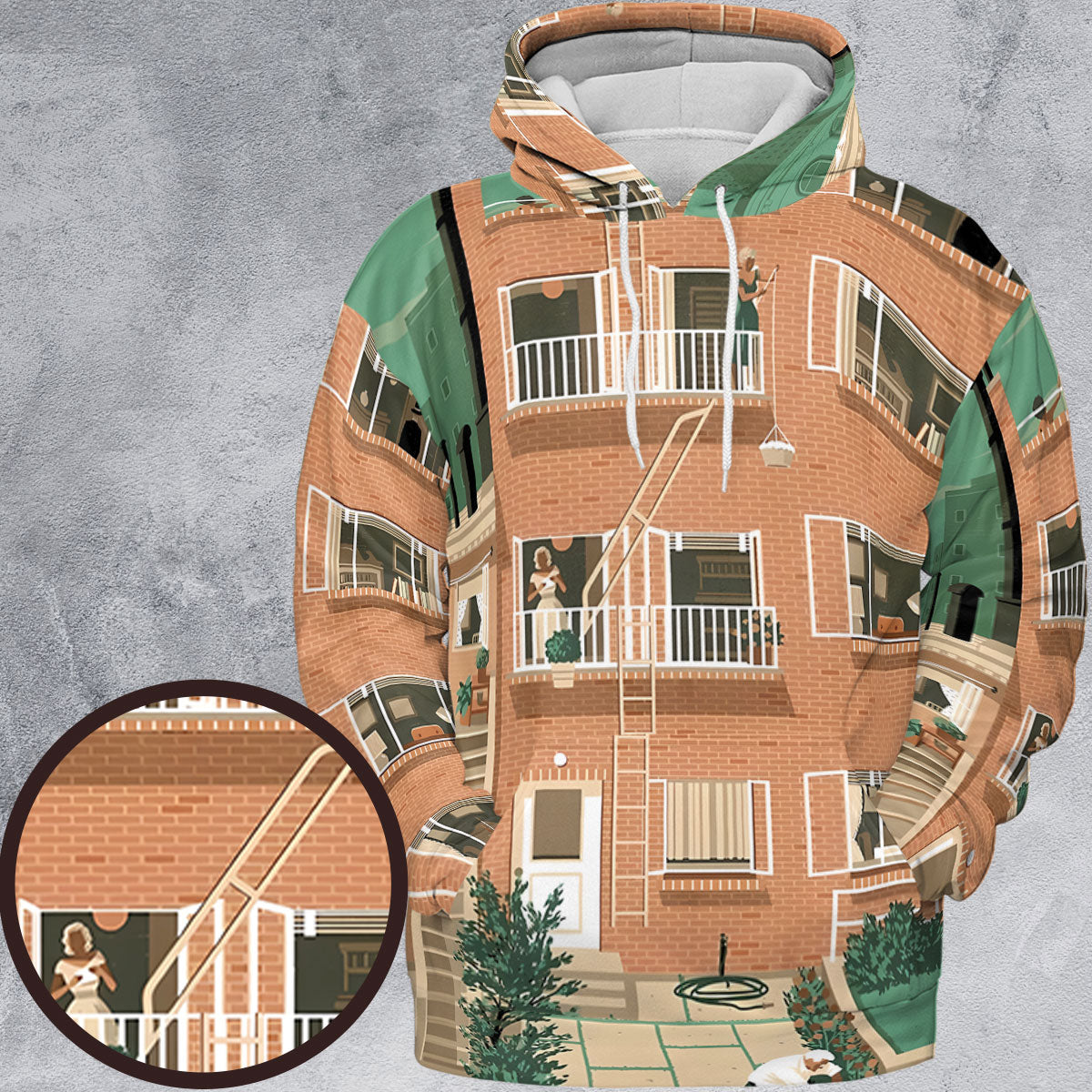 All-over Print Hoodie - 1PHMLBNF