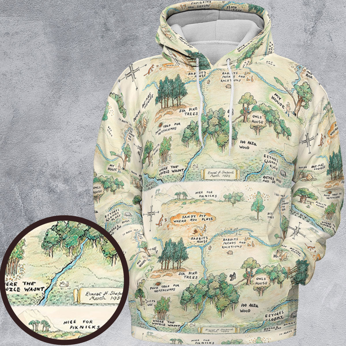 All-over Print Hoodie - T7DVJU4H