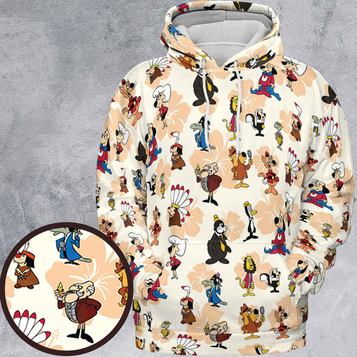 All-over Print Hoodie - VL4XHB7K