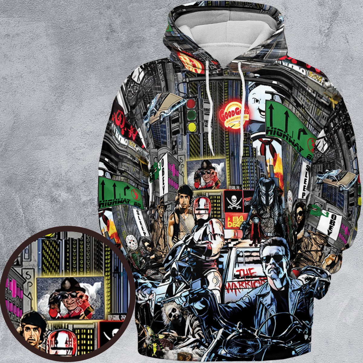 All-over Print Hoodie - 194CDPRD