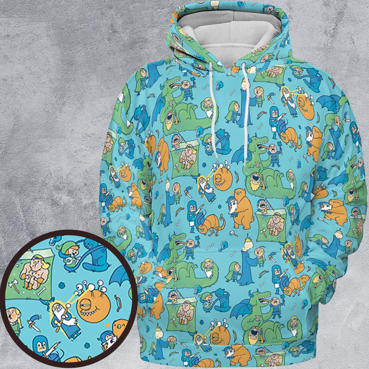 All-over Print Hoodie - CDLH6ZVX