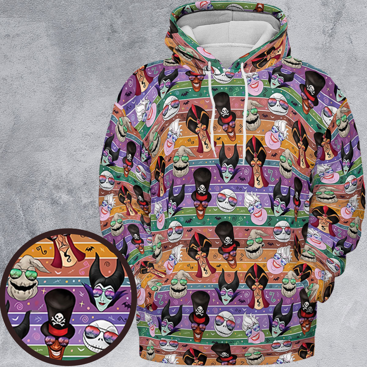 All-over Print Hoodie - J7LVGUZN