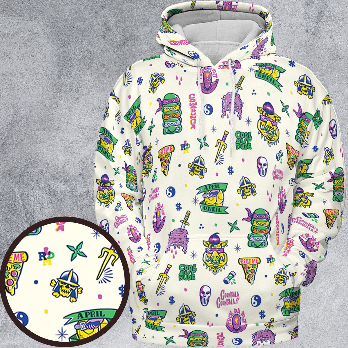 All-over Print Hoodie - YUXKRNX8