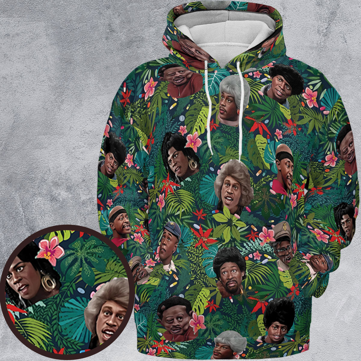 All-over Print Hoodie - DE6K8PE6