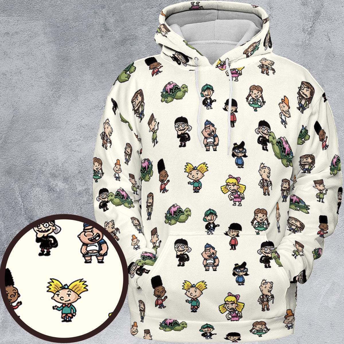 All-over Print Hoodie - 8BW6ZVXU