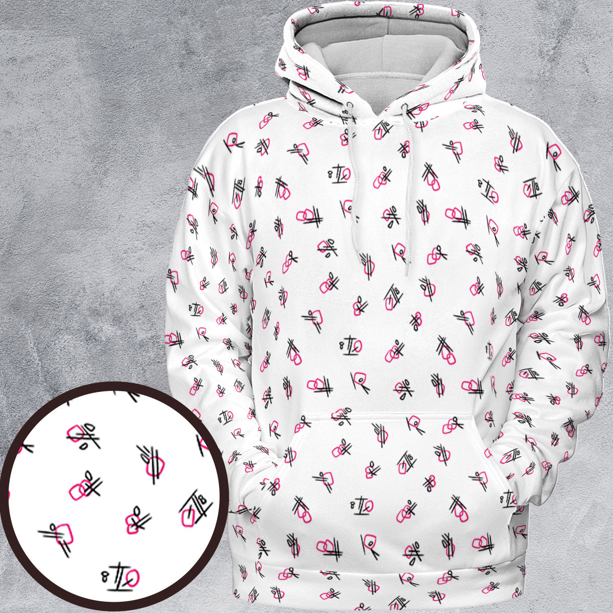 All-over Print Hoodie - 95PGCKY5