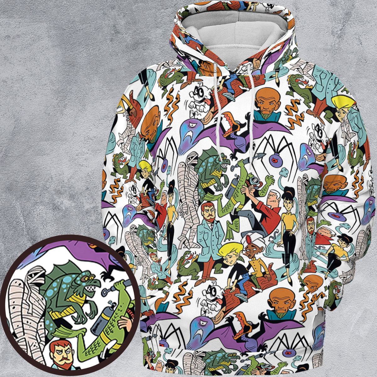 All-over Print Hoodie - 5QXYUWKA