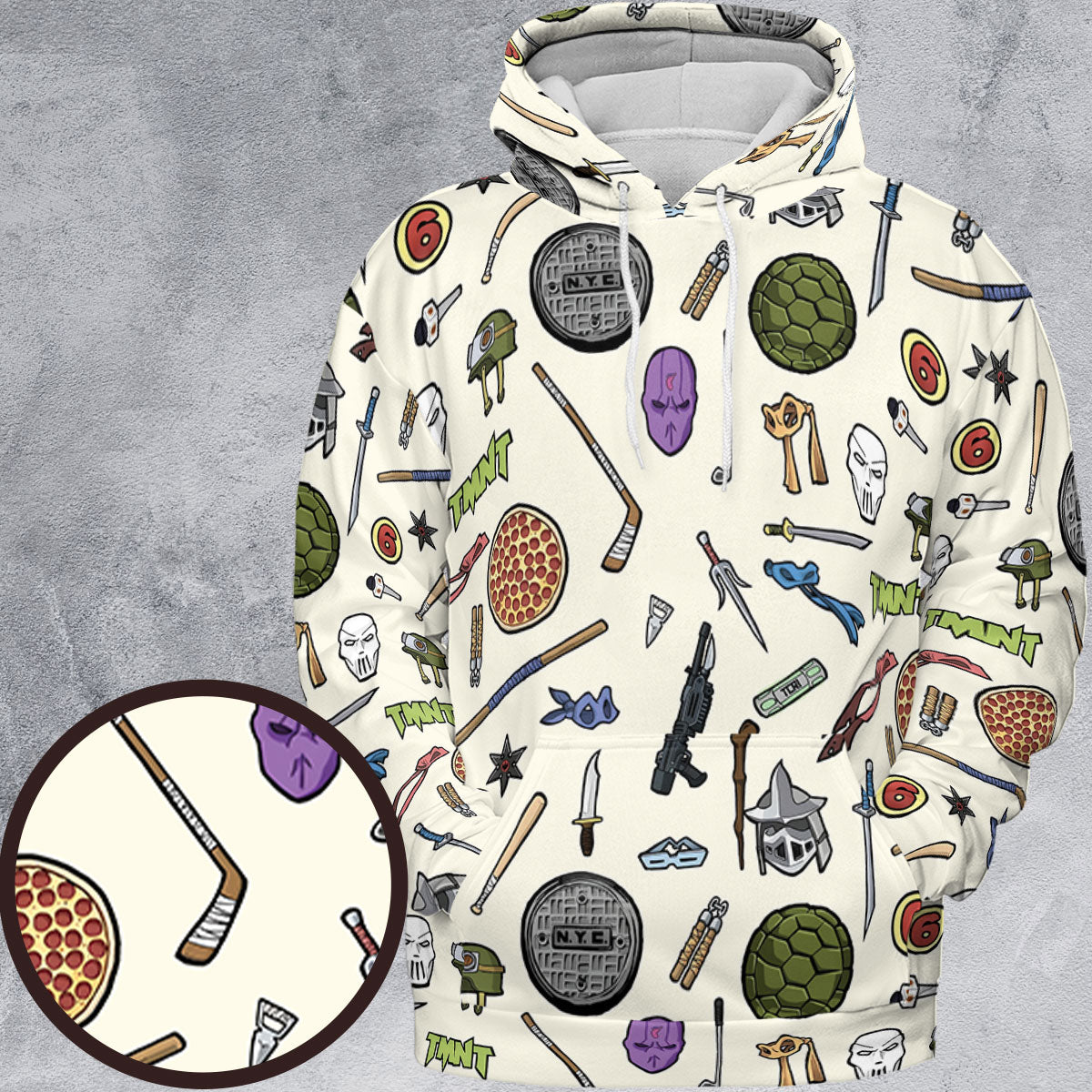 All-over Print Hoodie - JWQEDRKL