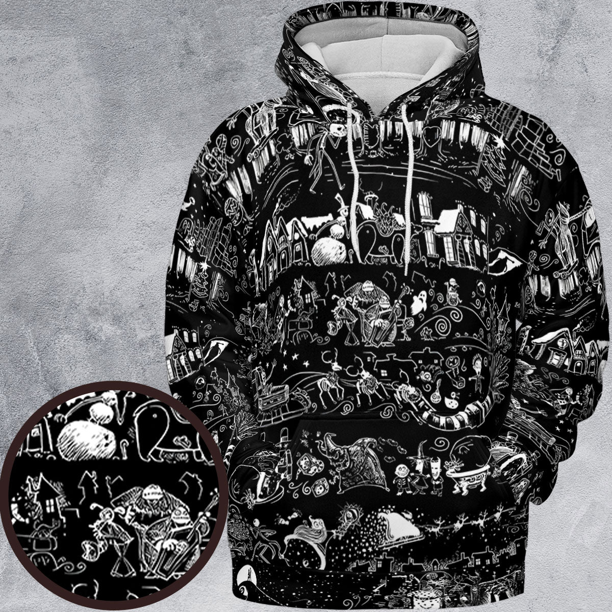 All-over Print Hoodie - W3DGRZDG