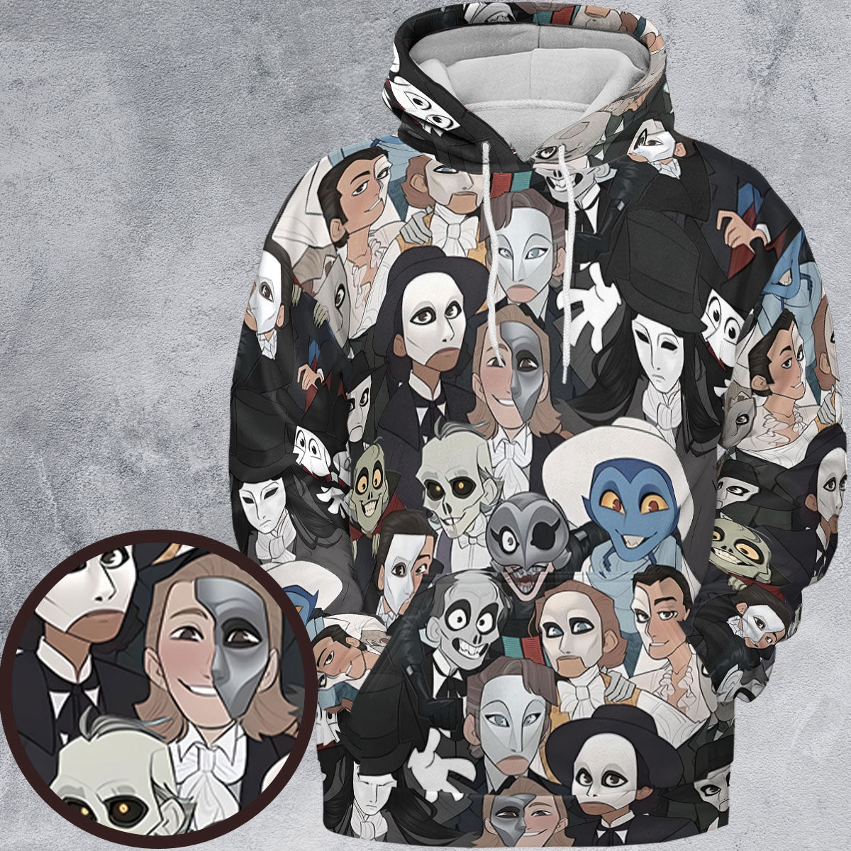 All-over Print Hoodie - D9D95DAK