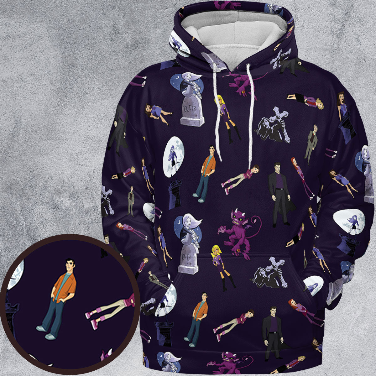 All-over Print Hoodie - Z1V75CUR