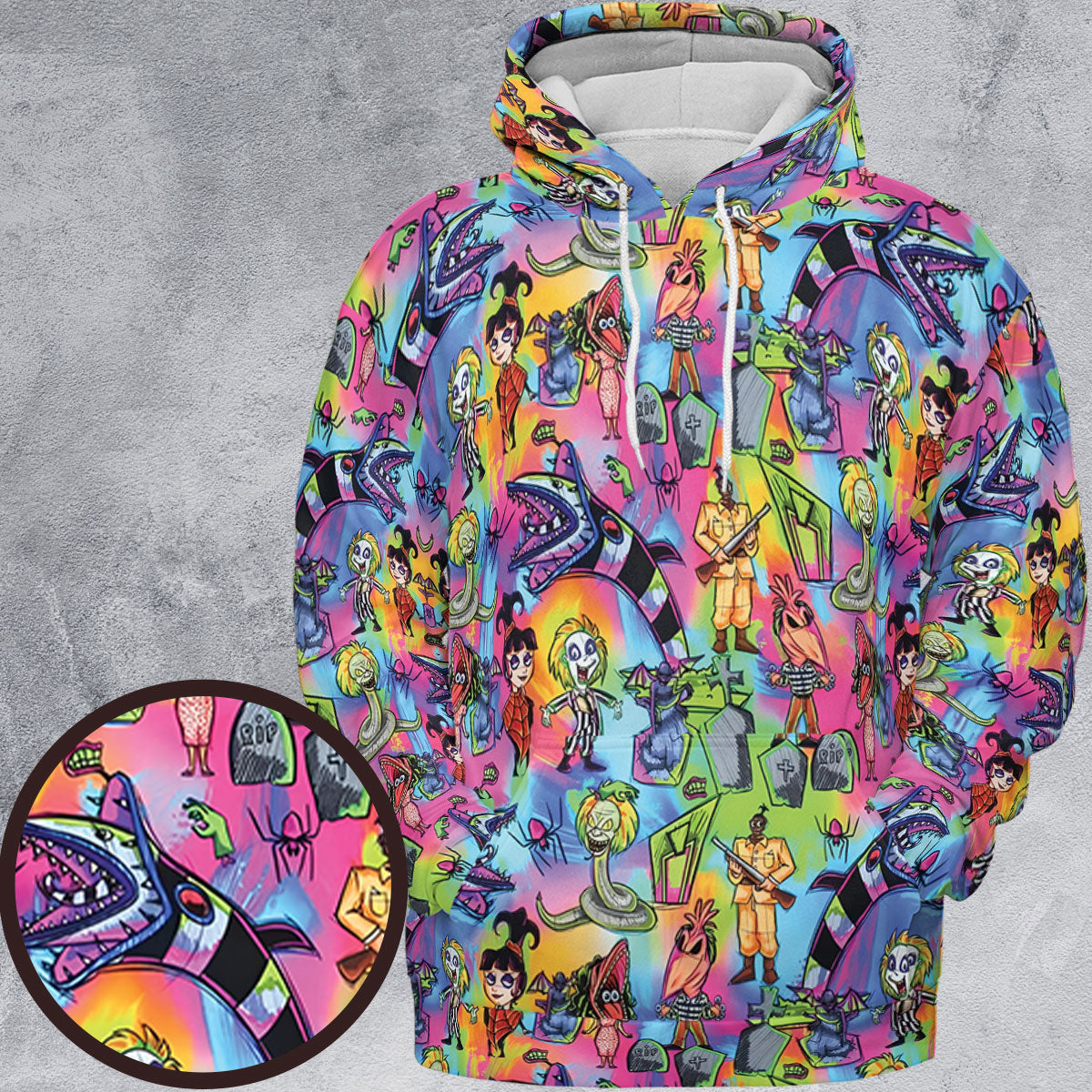 All-over Print Hoodie - 876ZMQVJ