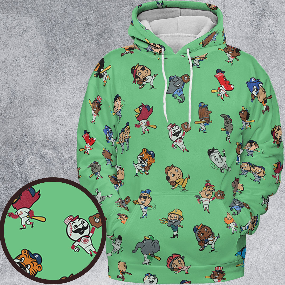 All-over Print Hoodie - 5RVRWAKH
