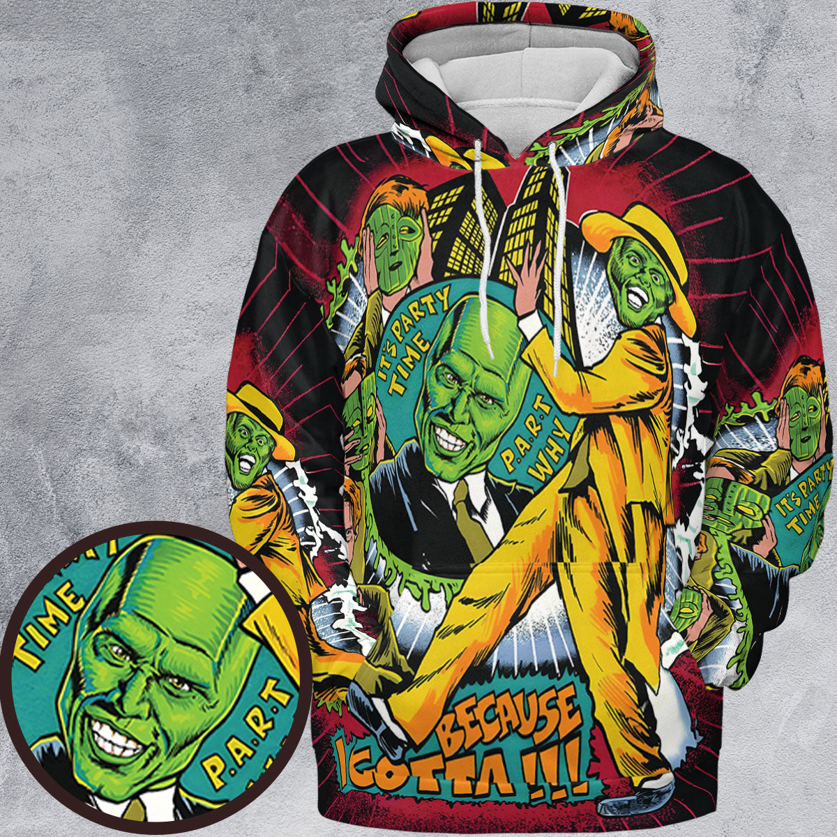 All-over Print Hoodie - MKUPFFDE