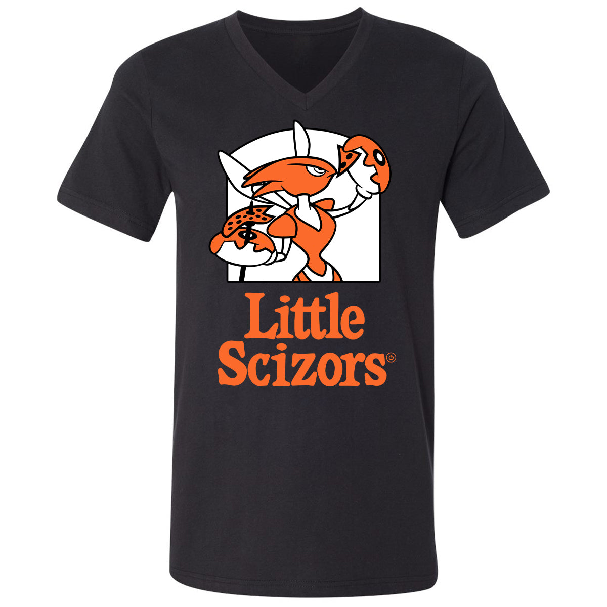 Unisex V-neck T-shirt - MAR85384 - Black - 1