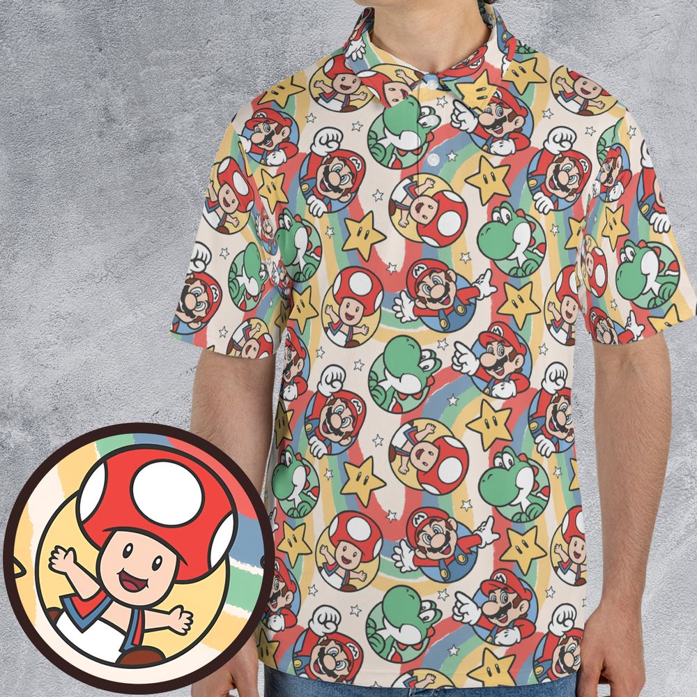 Mario seamless pattern - Men - 1