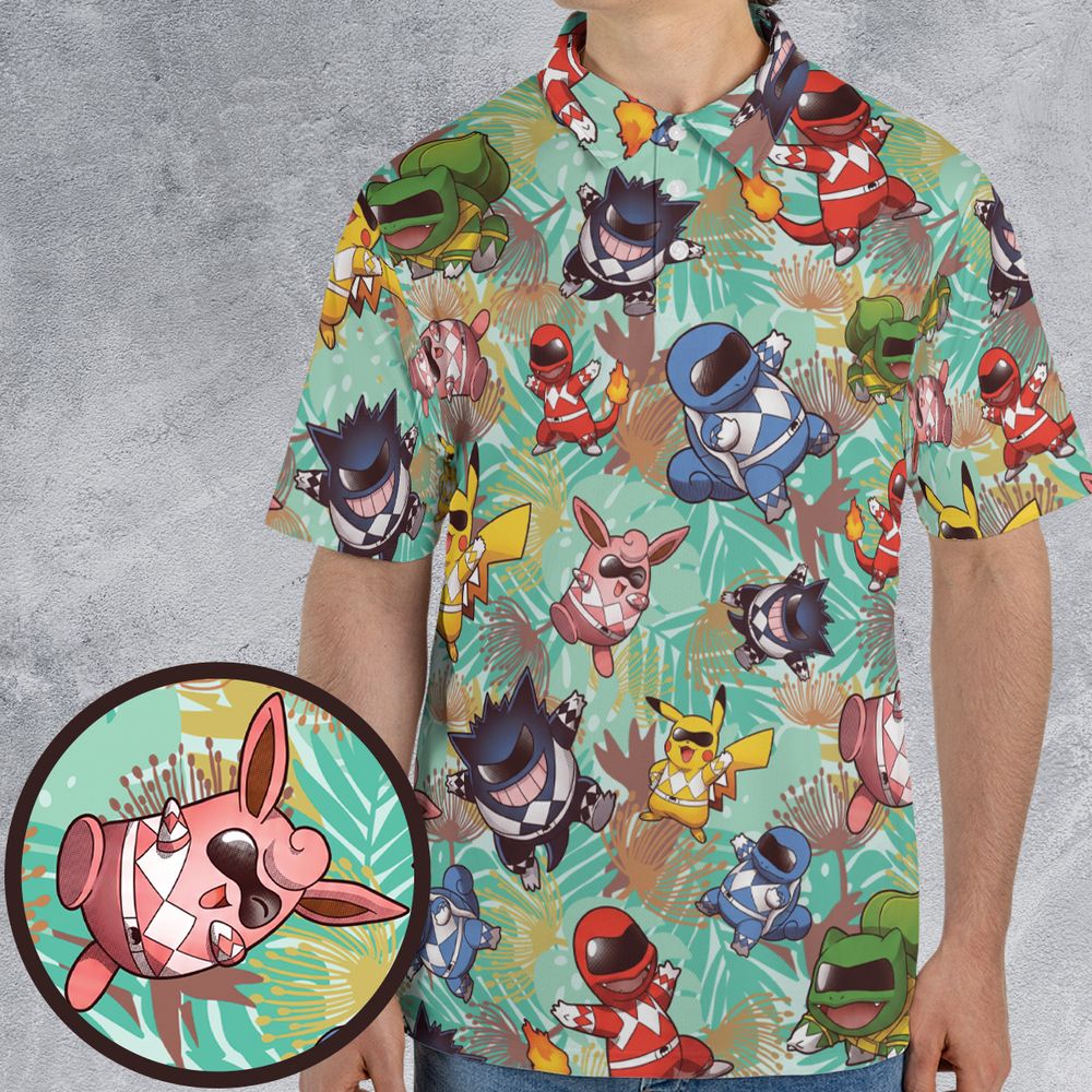 Go Go Poke Rangers - Men - 1
