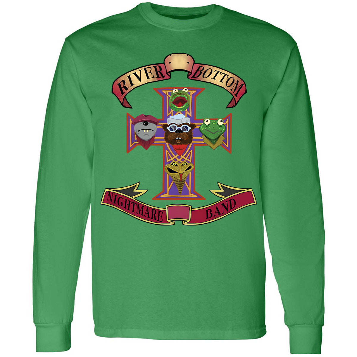 Long Sleeve T-Shirt - Black - THANGFIXED (Copy) - Irish Green - 10