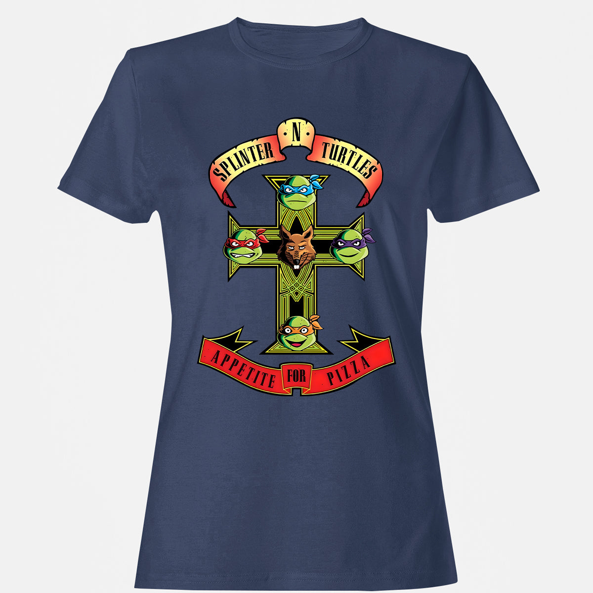 Women's T-shirt - S9M7MJ91 - Navy - 10