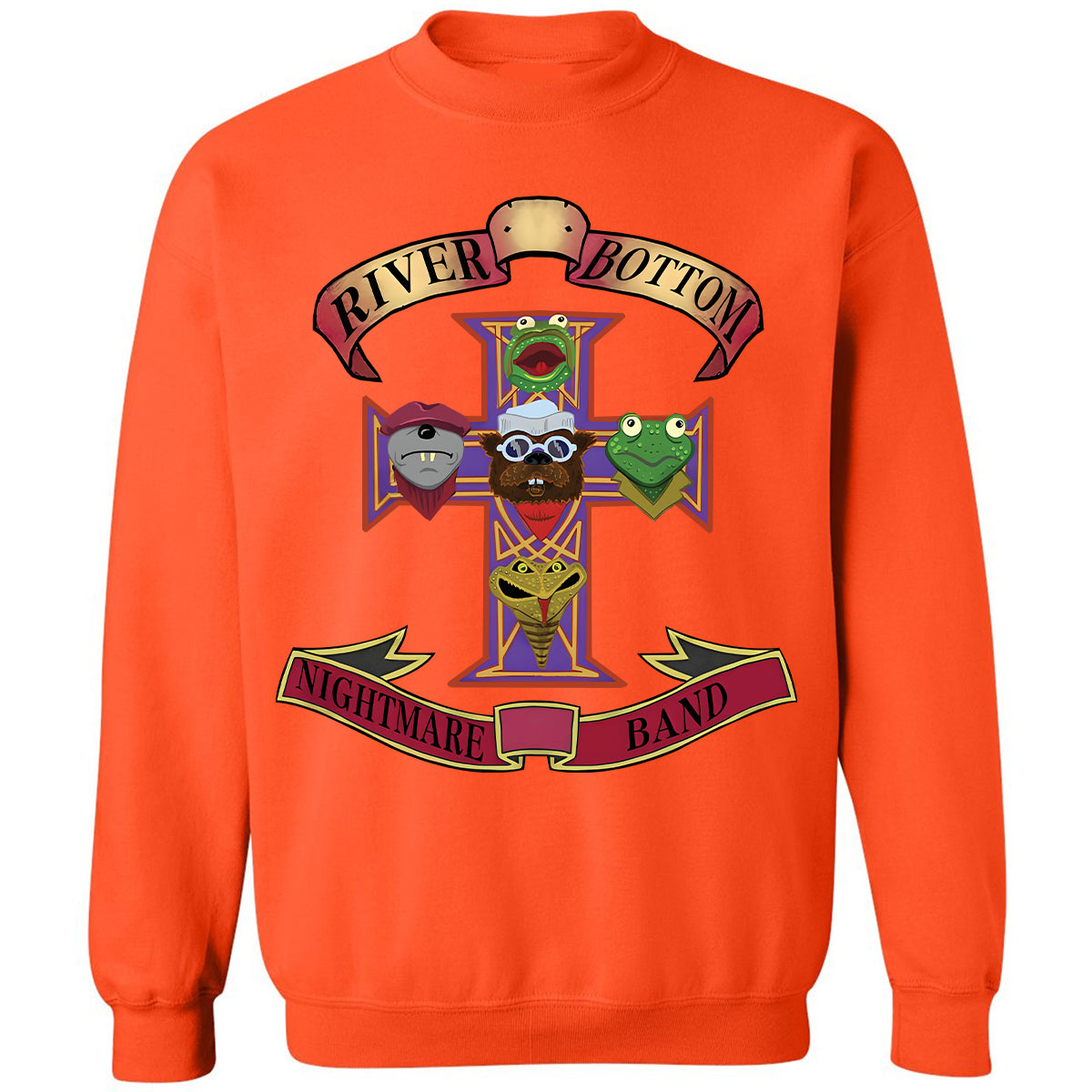 Classic Unisex Sweatshirt - Black - THANGFIXED (Copy) - Orange - 10