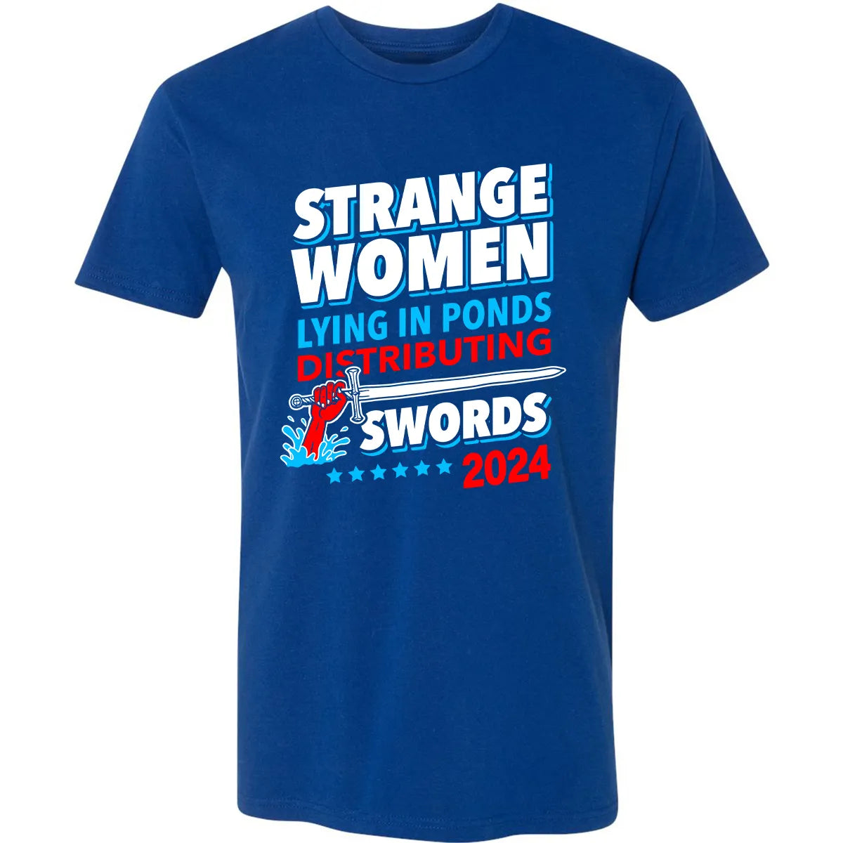 Strange women lying in ponds distributing swords 2024 Premium Unisex T-shirt
