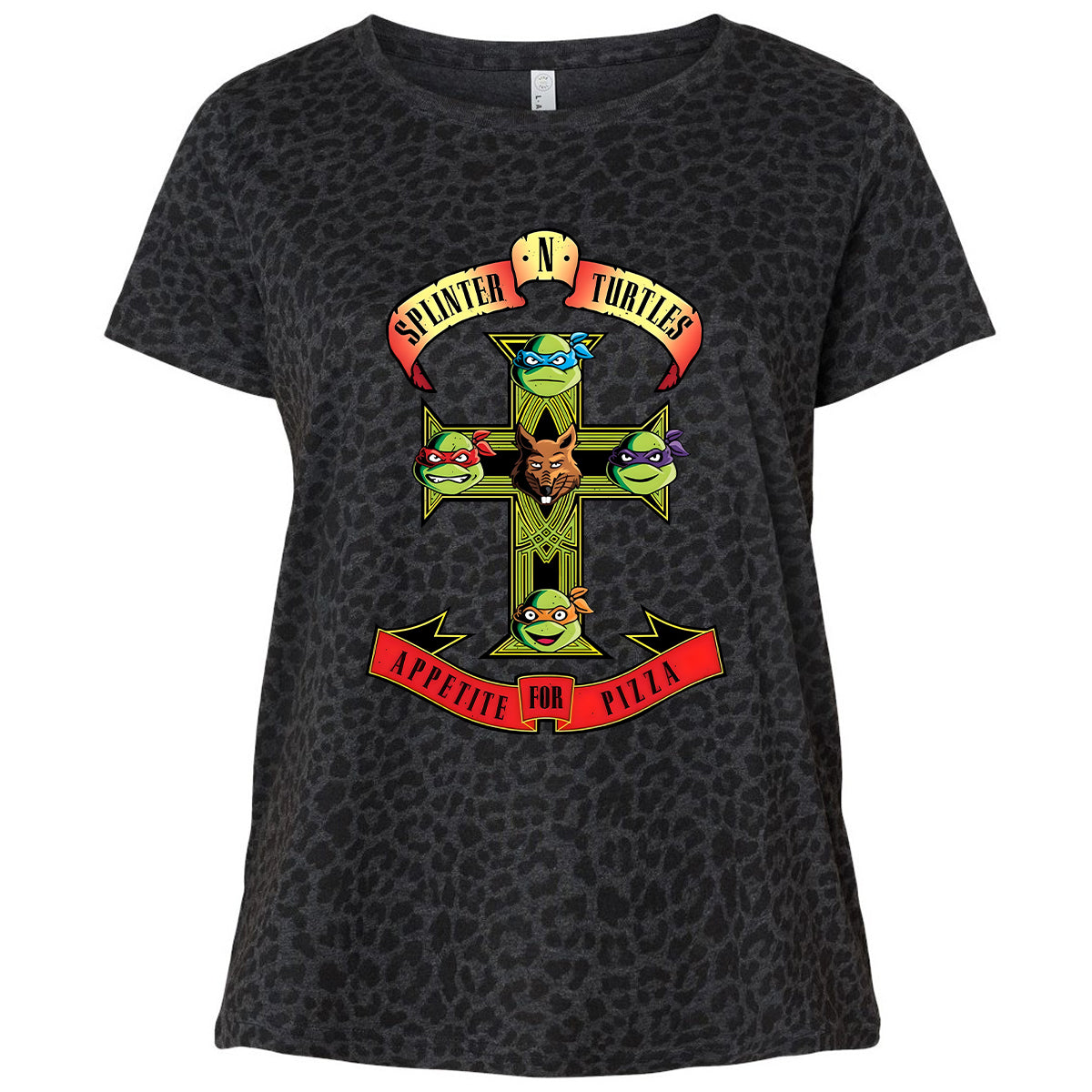 Ladies Curvy Jersey - L2WFK5S3 - Black Leopard - 11