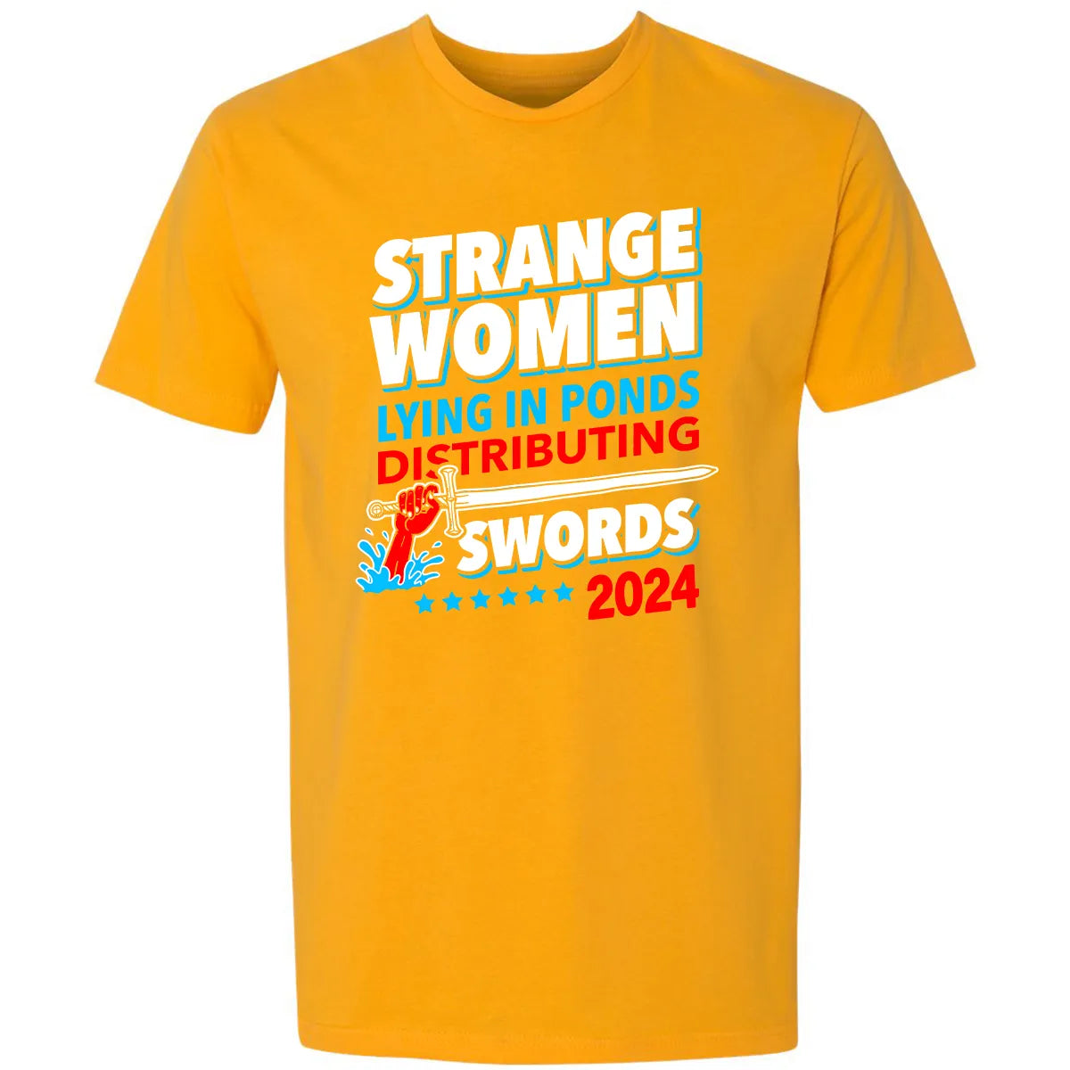 Strange women lying in ponds distributing swords 2024 Premium Unisex T-shirt